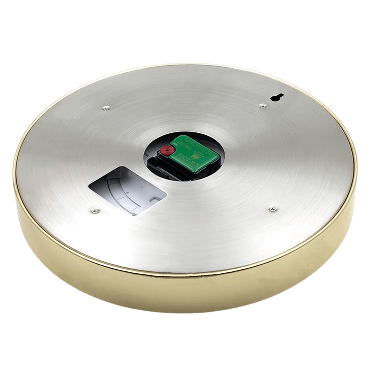 Horloge Murale de Luxe Bleu et Or - Inspirée de la Rolex Submariner - Passeport Cases