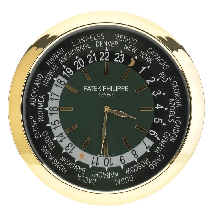Horloge Murale Patek Philippe World Time Or 🌍⌚️ - Passeport Cases