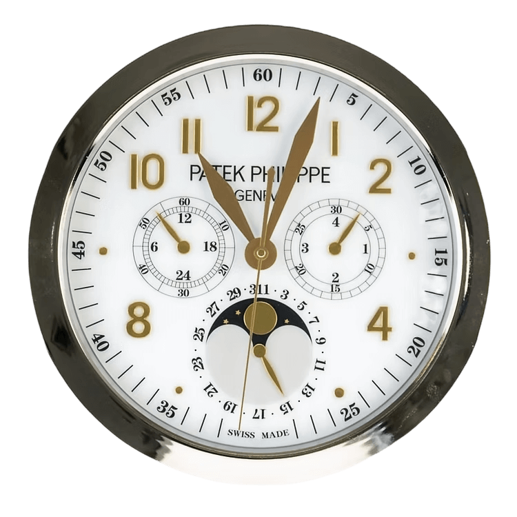Horloge Murale Patek Philippe Geneve 🌙⌚️ - Passeport Cases