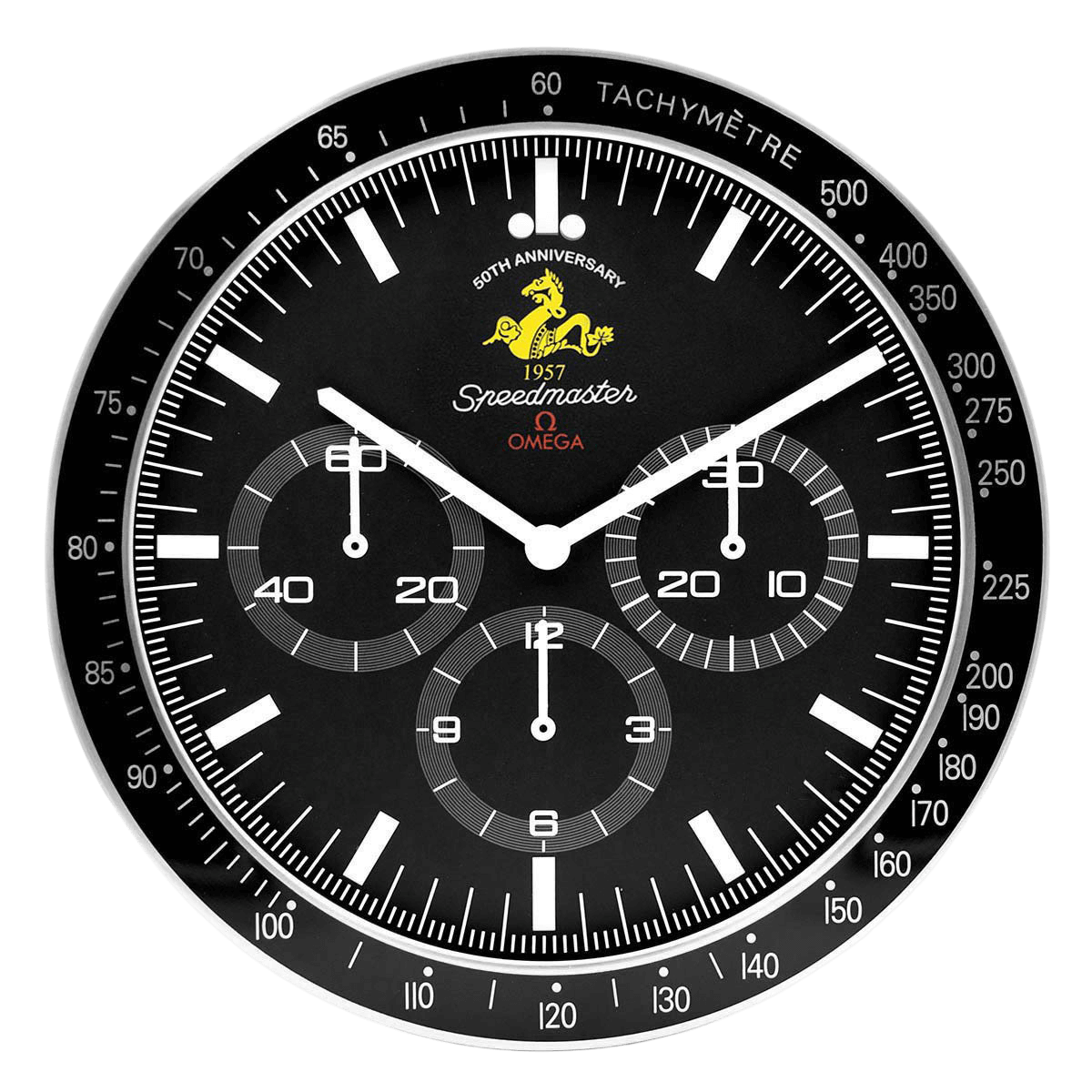 Horloge Murale Omega Speedmaster 1957 🕰️ – Édition 50e Anniversaire - Passeport Cases