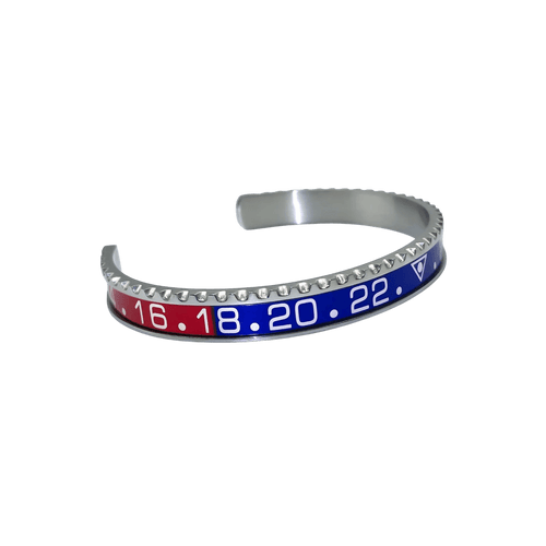 Bracelet inspiré Rolex GMT Master II Pepsi – Élégance Bleu & Rouge - Passeport Cases